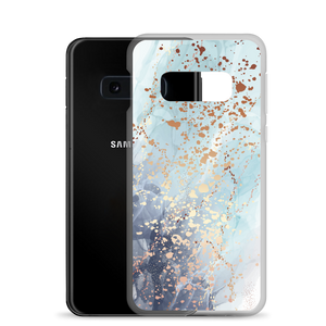 Soft Blue Gold Samsung Case by Design Express