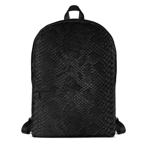 Default Title Black Snake Skin Backpack by Design Express