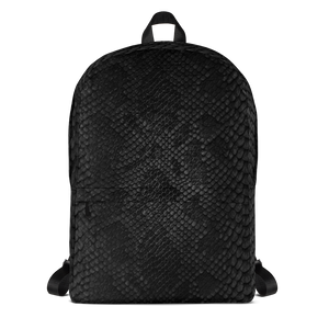 Default Title Black Snake Skin Backpack by Design Express