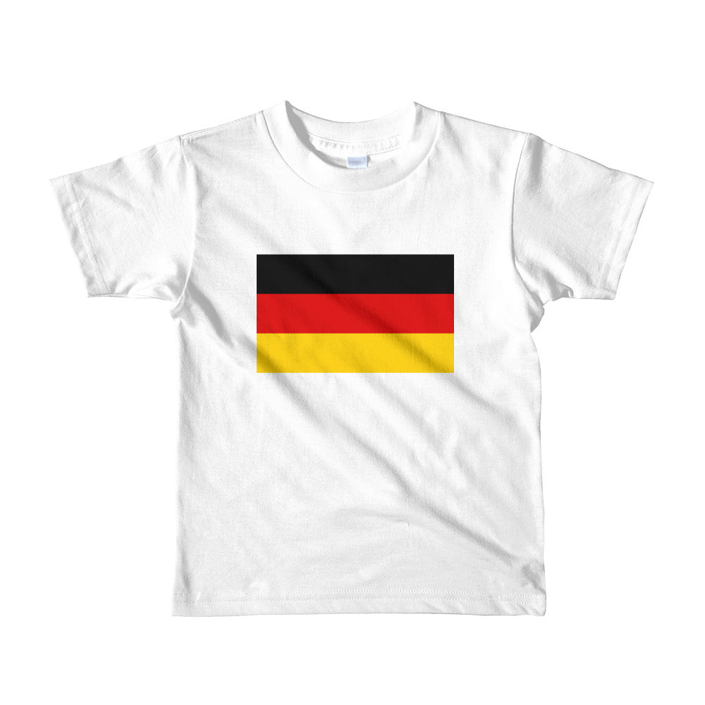 White / 2yrs Germany Flag Short sleeve kids t-shirt by Design Express