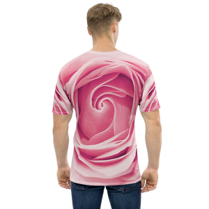 Pink Rose Men's T-shirt by Design Express