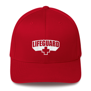 S/M Lifeguard Classic Red Structured Twill Cap by Design Express