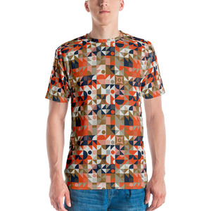 XS Mid Century Pattern Men's T-shirt by Design Express