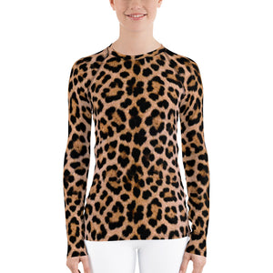 XS Leopard "All Over Animal" 2 Women's Rash Guard by Design Express