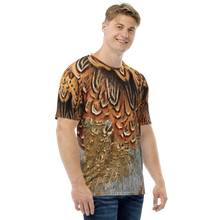 Brown Pheasant Feathers Men's T-shirt by Design Express