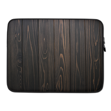 15 in Black Wood Print Laptop Sleeve by Design Express