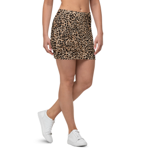 Golden Leopard Mini Skirt by Design Express