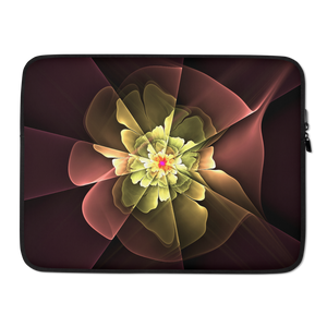 15 in Abstract Flower 04 Laptop Sleeve by Design Express