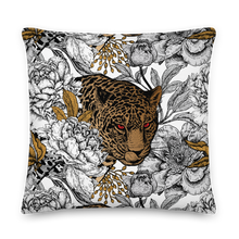 22×22 Leopard Head Square Premium Pillow by Design Express