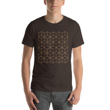 Brown / S Diamonds Patterns Short-Sleeve Unisex T-Shirt by Design Express