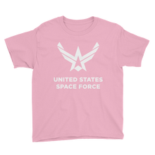 CharityPink / XS United States Space Force "Reverse" Youth Short Sleeve T-Shirt by Design Express