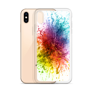 Rainbow Paint Splash iPhone Case by Design Express