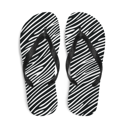 Zebra Print Flip-Flops by Design Express