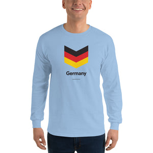 Light Blue / S Germany "Chevron" Long Sleeve T-Shirt by Design Express
