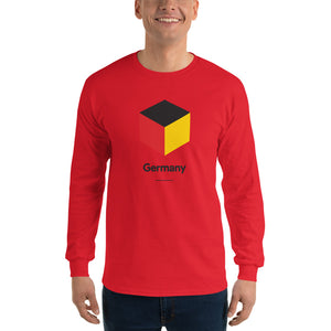 Red / S Germany "Cubist" Long Sleeve T-Shirt by Design Express