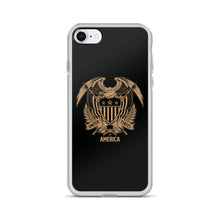 iPhone 7/8 United States Of America Eagle Illustration Reverse Gold iPhone Case iPhone Cases by Design Express