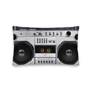 Boom Box 80s Rectangle Premium Pillow by Design Express