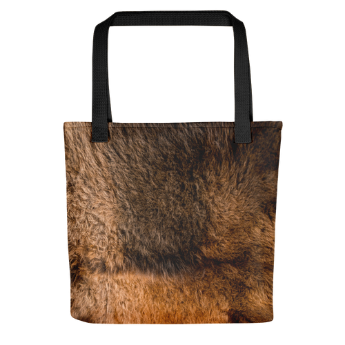 Default Title Bison Fur Print Tote Bag by Design Express