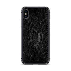 iPhone X/XS Black Snake Skin iPhone Case by Design Express