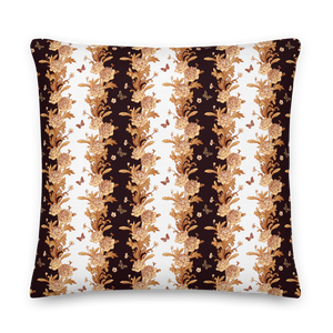 22×22 Gold Baroque Square Premium Pillow by Design Express