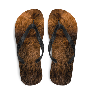 Bison Fur Flip-Flops by Design Express