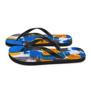 Bluerange Abstract Marble Flip-Flops by Design Express