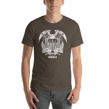 Army / S United States Of America Eagle Illustration Reverse Short-Sleeve Unisex T-Shirt by Design Express