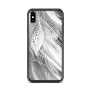 iPhone XS Max White Feathers iPhone Case by Design Express