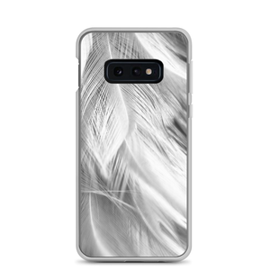 Samsung Galaxy S10e White Feathers Samsung Case by Design Express