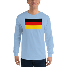 Light Blue / S Germany Flag Long Sleeve T-Shirt by Design Express