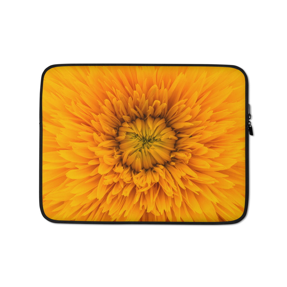 13 in Yellow Flower Laptop Sleeve by Design Express
