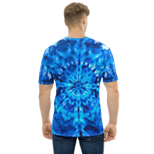 Psychedelic Blue Mandala Men's T-shirt by Design Express