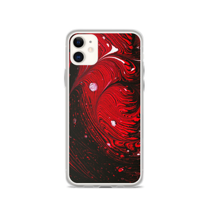iPhone 11 Black Red Abstract iPhone Case by Design Express