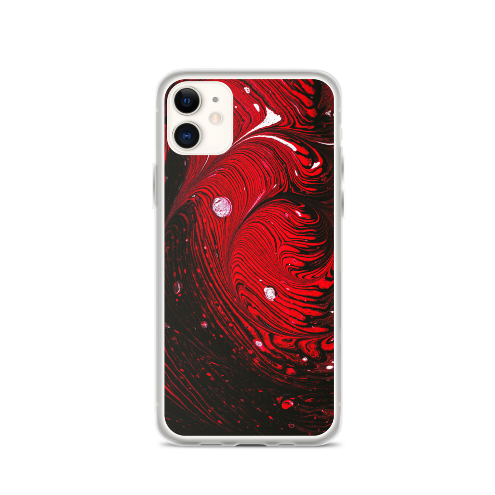 iPhone 11 Black Red Abstract iPhone Case by Design Express