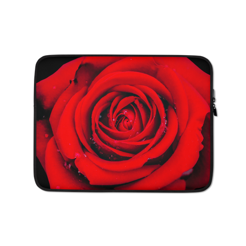 13 in Fresh Red Rose Laptop Sleeve by Design Express