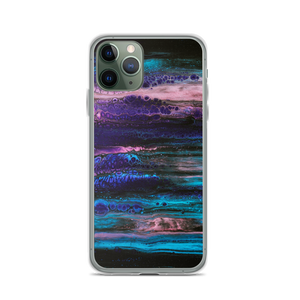 iPhone 11 Pro Purple Blue Abstract iPhone Case by Design Express
