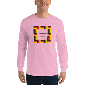 Light Pink / S Germany "Mosaic" Long Sleeve T-Shirt by Design Express