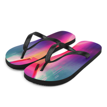 S Multicolor Hallway Background Flip-Flops by Design Express