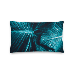 Turquoise Leaf Premium Pillow by Design Express