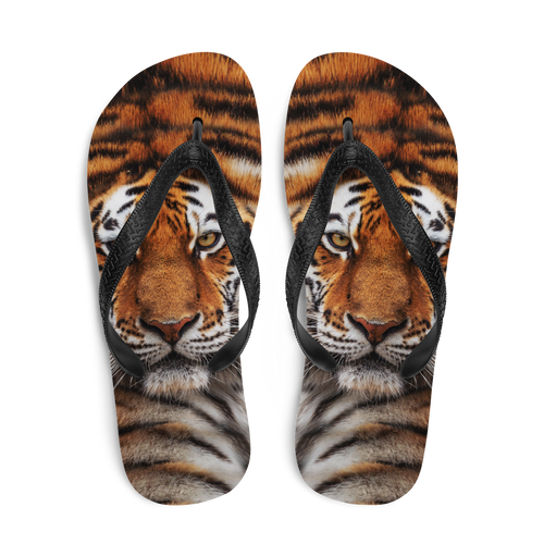 Tiger Face Flip-Flops by Design Express