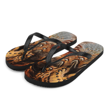 S Brown Pheasant Feathers Flip-Flops by Design Express