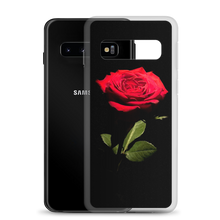 Red Rose on Black Samsung Case by Design Express