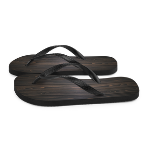 Black Wood Flip-Flops by Design Express