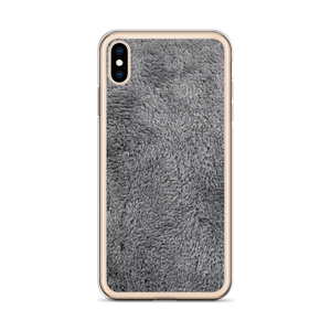 Soft Grey Fur Print iPhone Case by Design Express