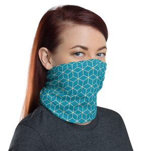 Diamond Turquoise Pattern Neck Gaiter Masks by Design Express