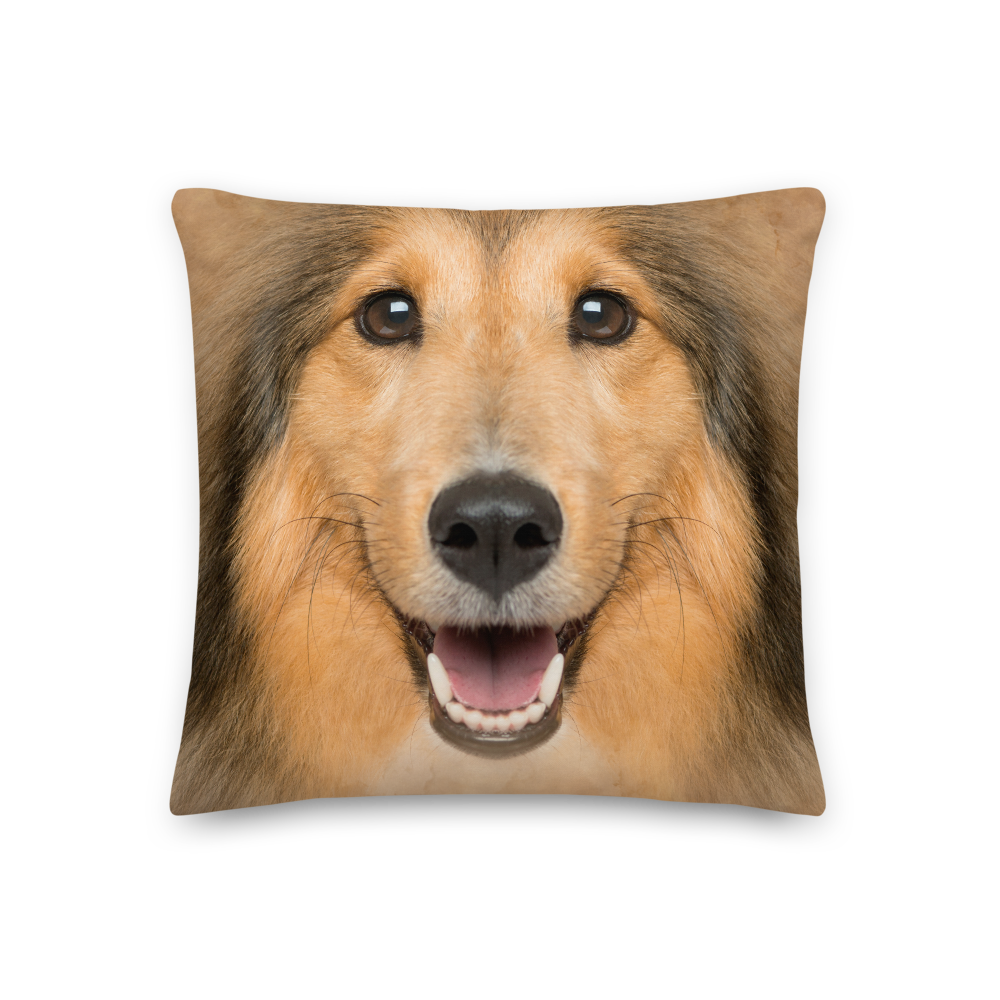 18×18 Shetland Sheepdog Premium Pillow by Design Express