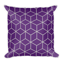 Diamonds Purple Square Premium Pillow by Design Express