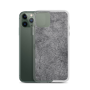 Soft Grey Fur Print iPhone Case by Design Express