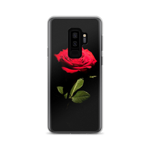 Samsung Galaxy S9+ Red Rose on Black Samsung Case by Design Express