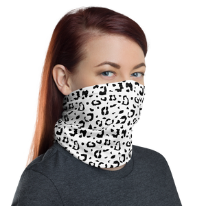 Black & White Leopard Print Neck Gaiter Masks by Design Express